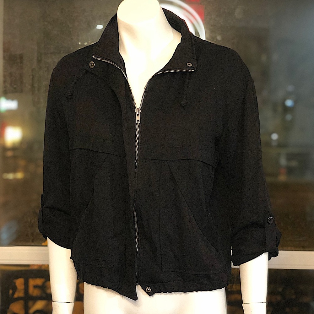 BB Dakota by Steve Madden Black Bomber Jacket